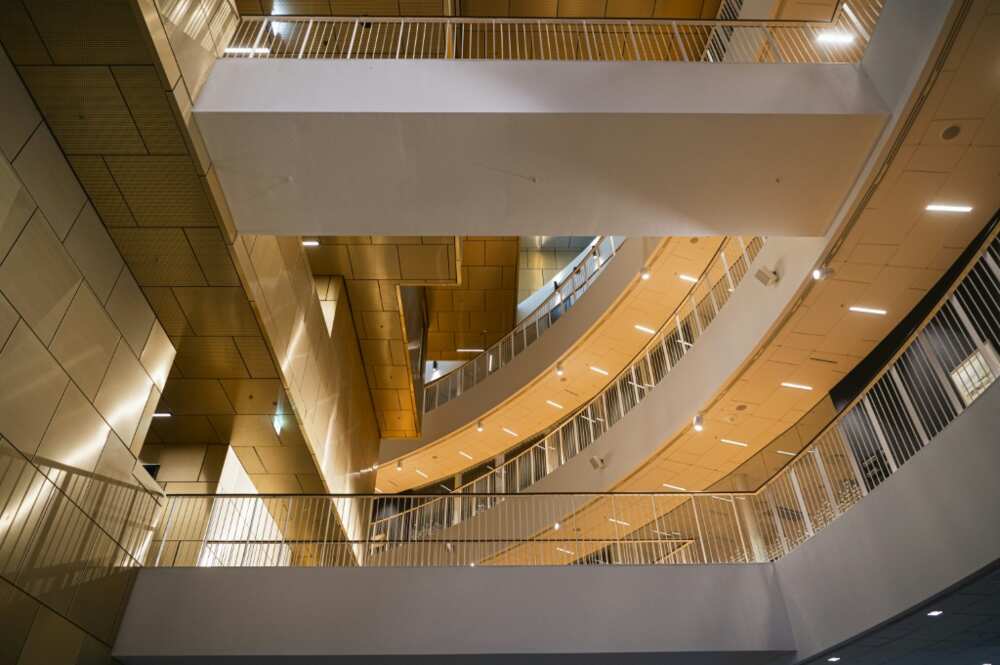 The new town hall was the first building opened in the new town centre The new town hall was the first building opened in the new town centre