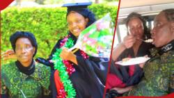 "She did a lot": Graduate takes mum with memory loss to celebrate her graduation from university