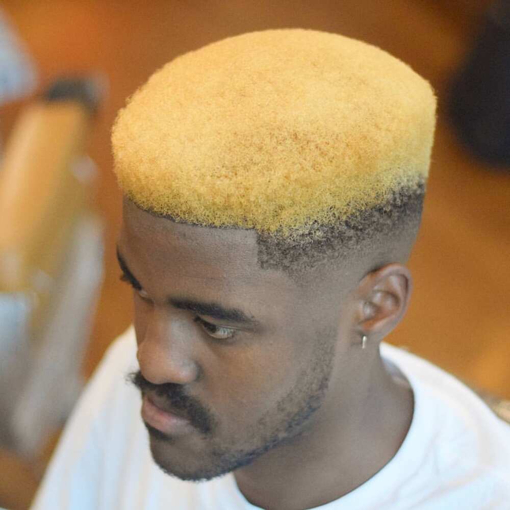 Man S Hair With A Flat Top Cut Background, Low Fade Haircut