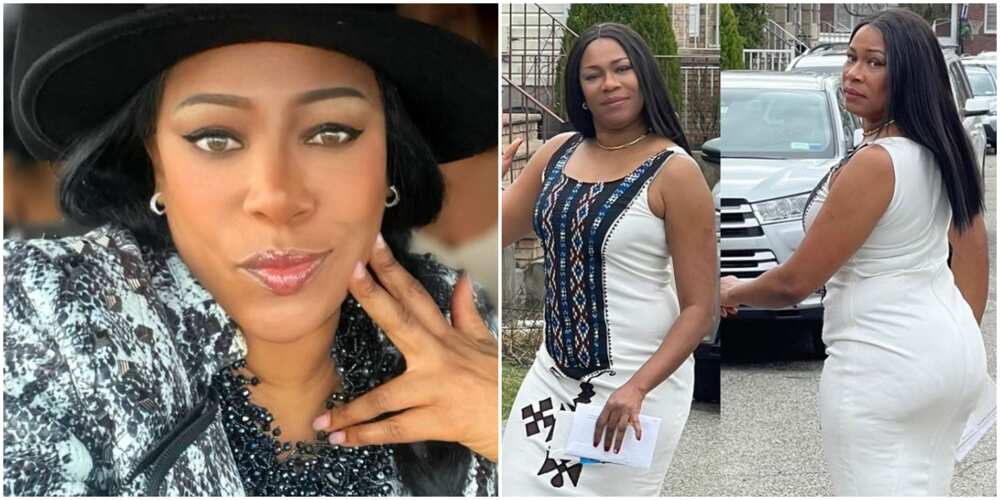 Regina Askia reps Nigeria at 1990 Miss International pageant in Japan. Regina Askia reps Nigeria at 1990 Miss International pageant in Japan.