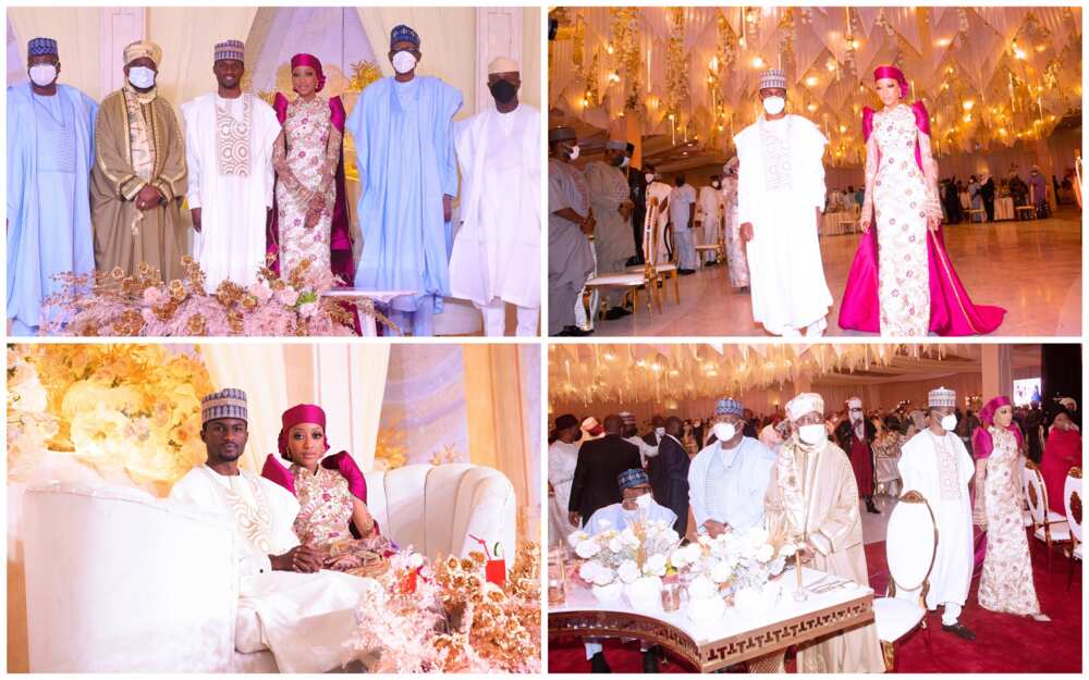 Hotunan shagalin 'Luncheon' na auren Yusuf Buhari da amaryarsa Zahra Bayero