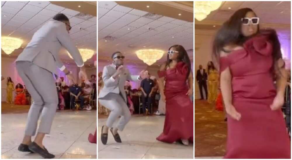 Photos of black man and pretty Nigerian lady in dance contest.