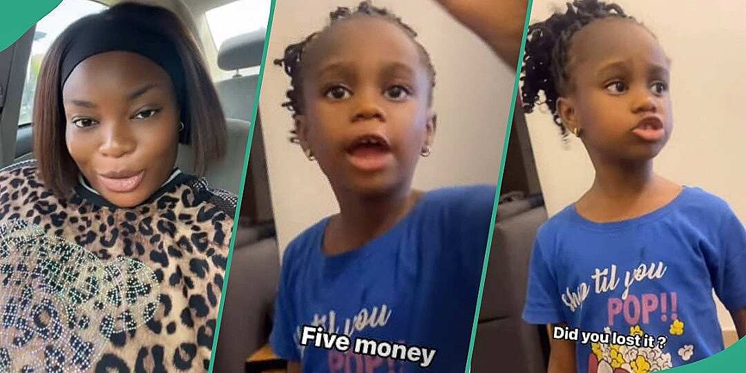 Watch trending video as little girl tackles mum over birthday cash gift