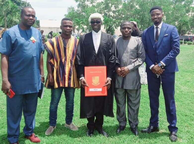 Visually impaired Ghanaian teacher becomes a lawyer, called to the bar
