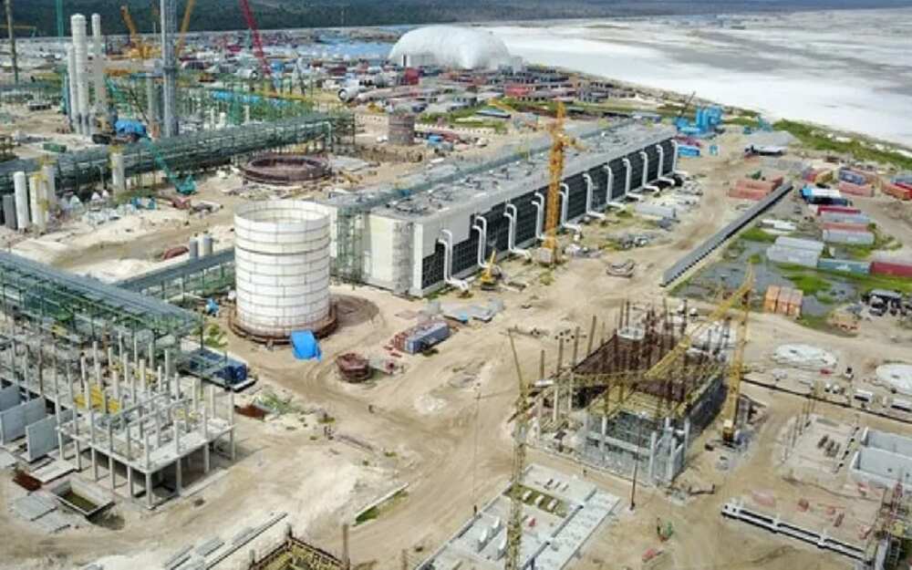 An kammala 80% a aikin matatar man Dangote da ake gina wa a Legas An kammala 80% a aikin matatar man Dangote da ake gina wa a Legas