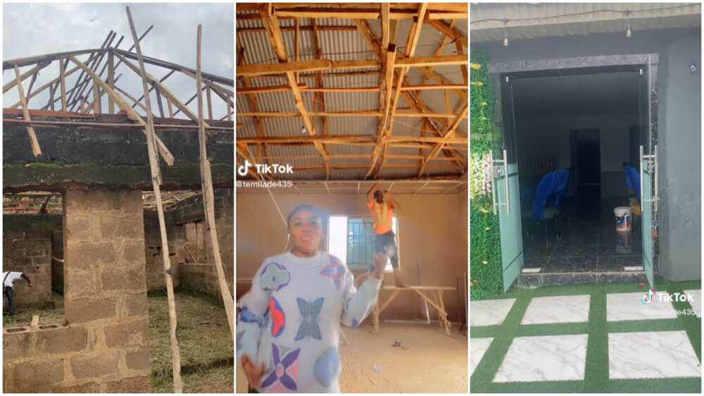 Lady fulfilled her dream/building owner danced. Lady fulfilled her dream/building owner danced.