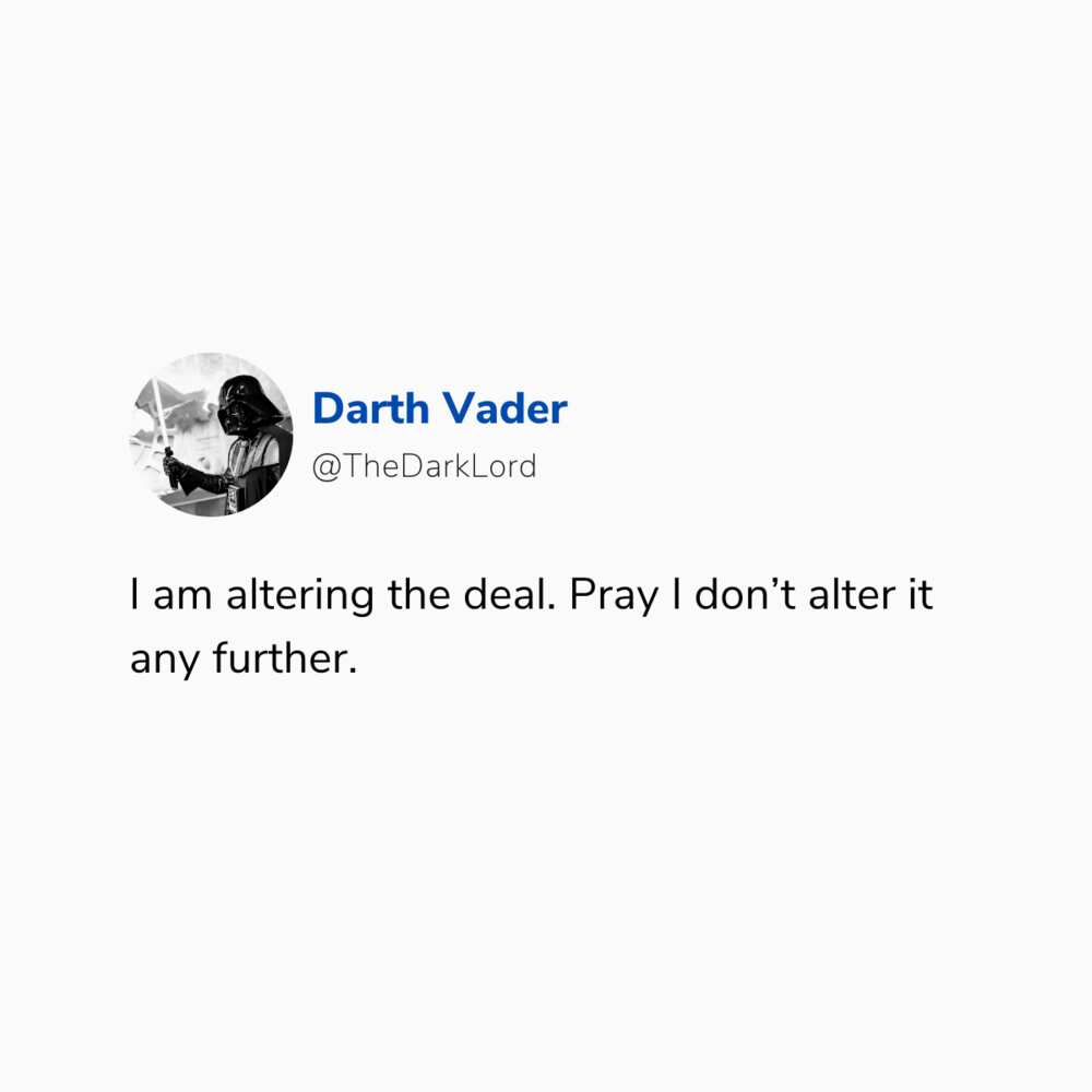 Darth Vader sayings Darth Vader sayings