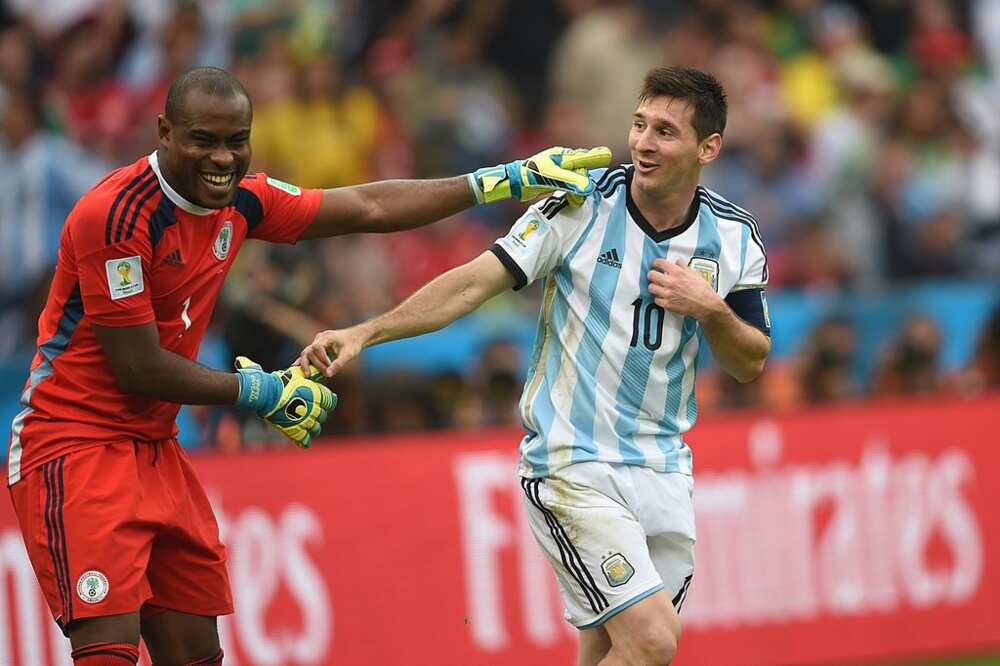 What Super Eagles legend did to Messi 7 years ago to find out if Barcelona star is human resurfaces online