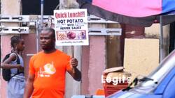 Meet the 37-year-old Nigerian man selling fried potatoes by the road side