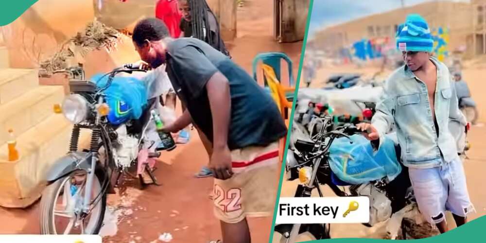 Nigerian man buys bike