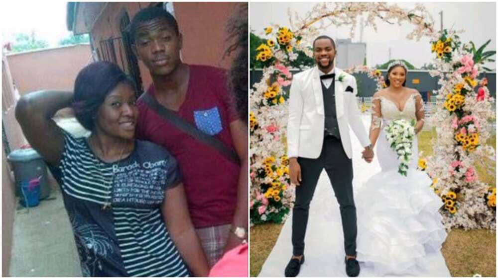 Transformation photos of Nigerian couple years after they were lovers cause massive stirs Transformation photos of Nigerian couple years after they were lovers cause massive stirs