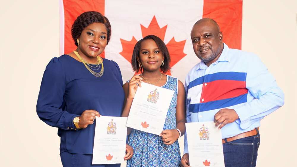 Nigerian family secures their future in Canada, they all got citizenship, their photo goes viral