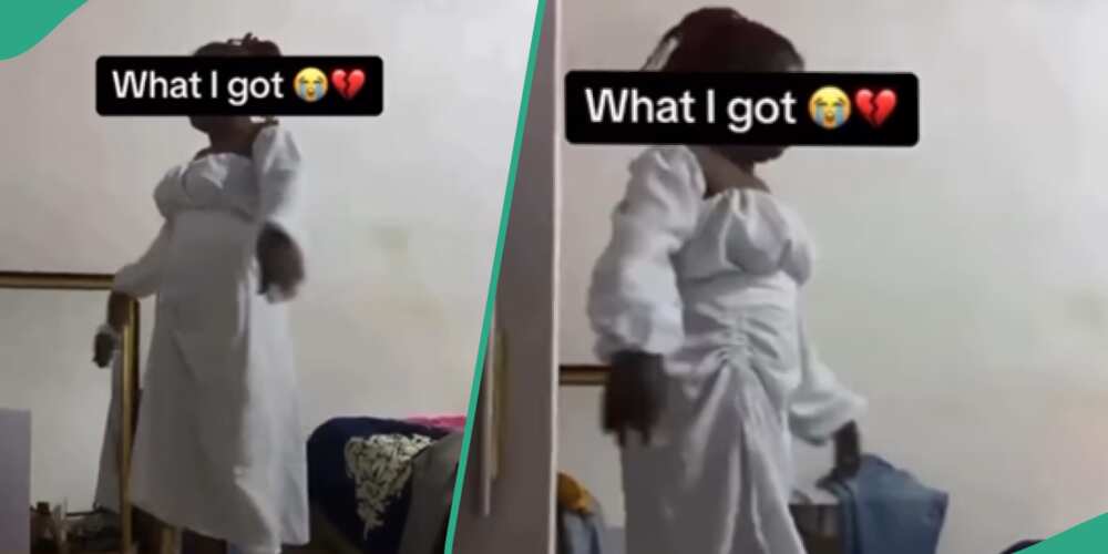 Lady gets funny replica of dress she ordered