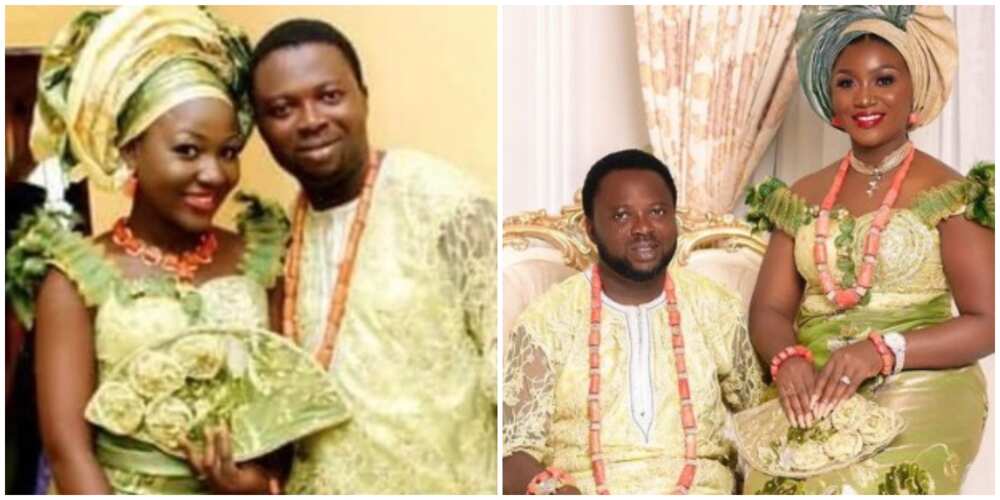 Nigerian couple re-wear traditional outfits 10 years after wedding