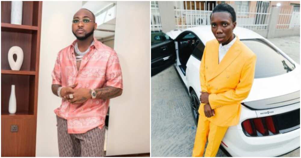 Singers Davido and Blaqbonez