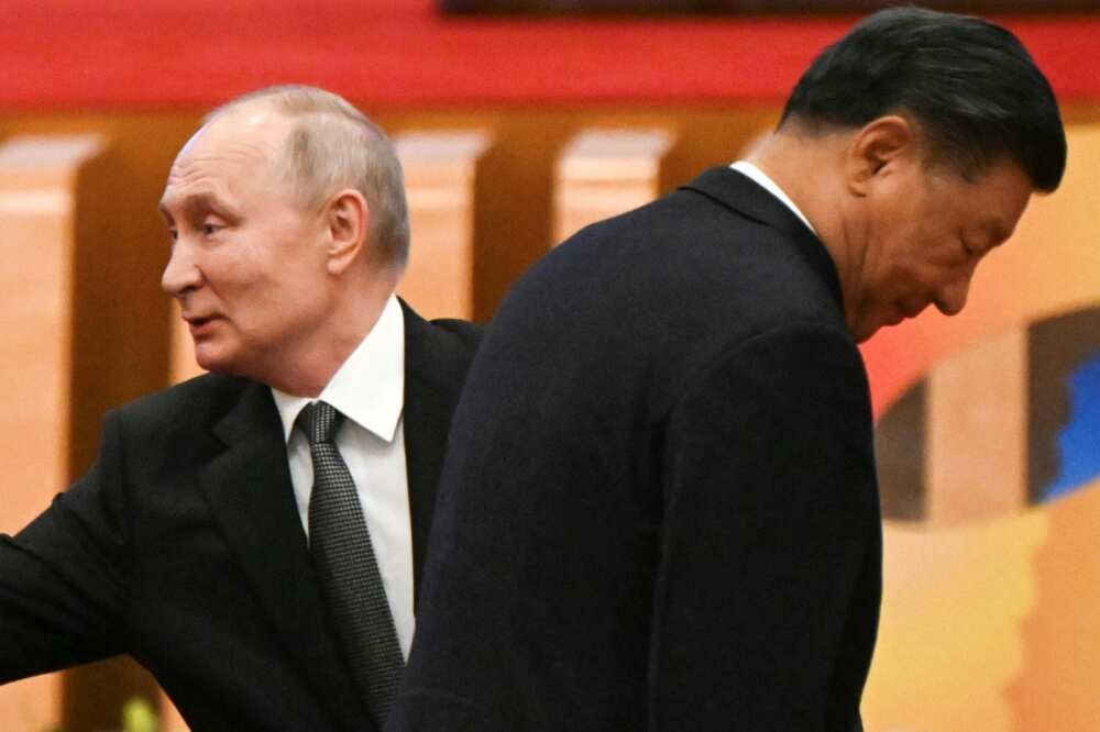 Xi and Russia's President Vladimir Putin person  adjacent  ties; present  they are seen  successful  Beijing successful  2023