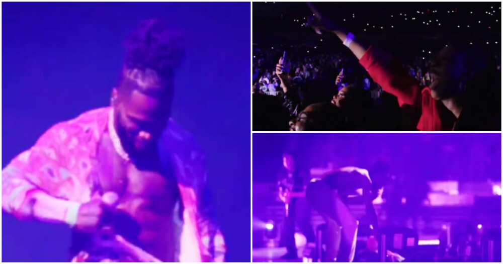 Fans go wild during Burna Boy's performance