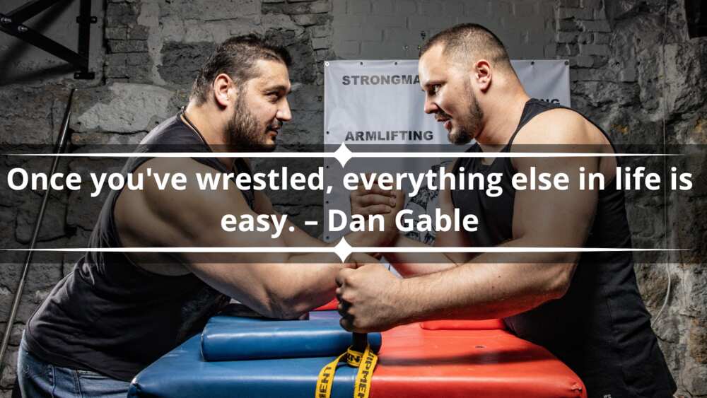 Wrestling quote about life