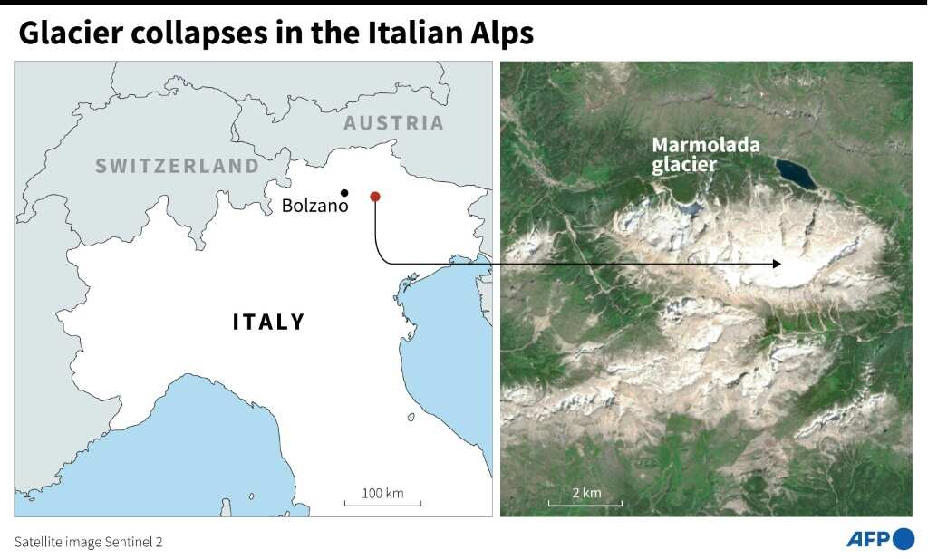 Glacier collapses in Italian Alps, six dead: rescuers