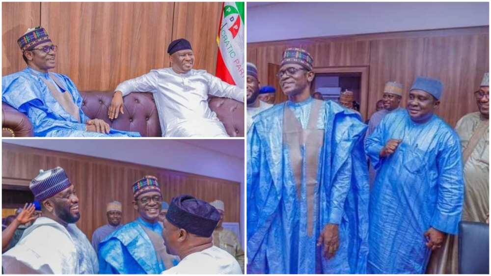 APC Caretaker Chairman Buni Meets Adamawa Governor Ahmadu Fintiri