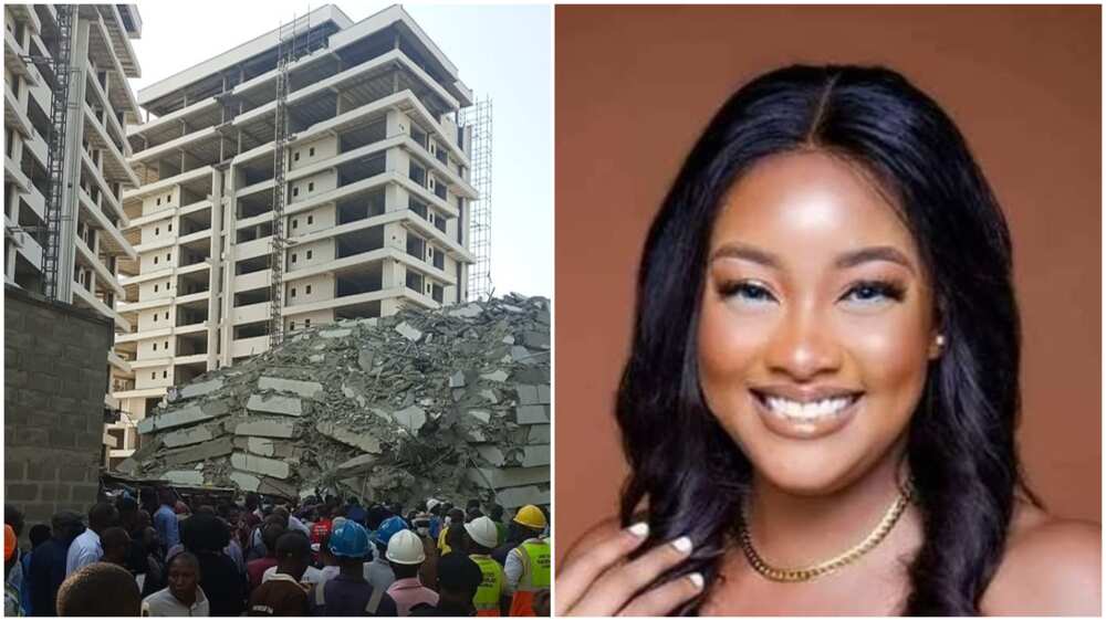 Ikoyi Building Collapse: 26-Year-Old PA to Owner Onyinye Enekwe Trapped Under Collapsed High-Rise 1 Week after Employment