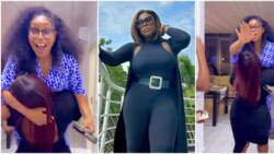 “See as you carry me like paper”: Uche Jombo lifts up Rita Dominic in video to celebrate her 48th birthday