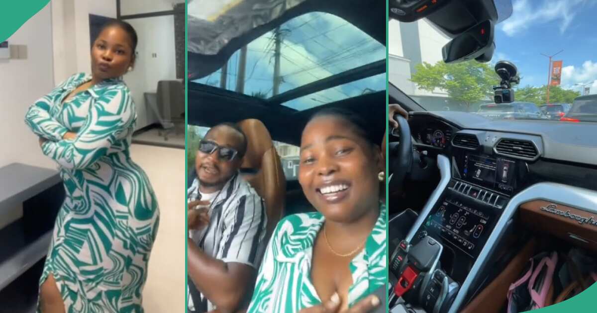Nigerian lady shocked as Lamborghini Urus worth N300m shows up as her Uber ride