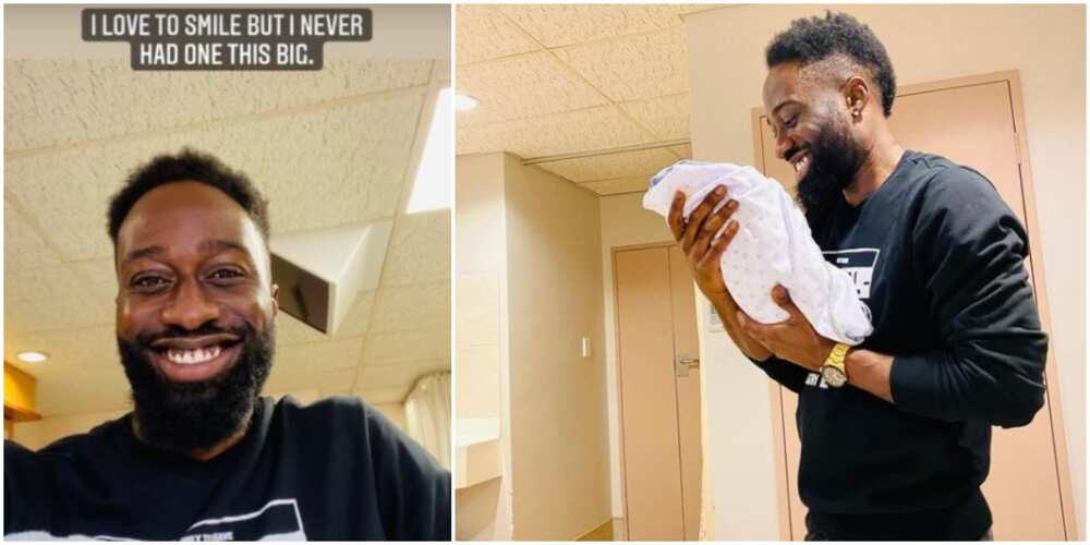 Nigerian Comedian Lekan Kingkong Shares Photo As He Welcomes Son, Fans Congratulate Him