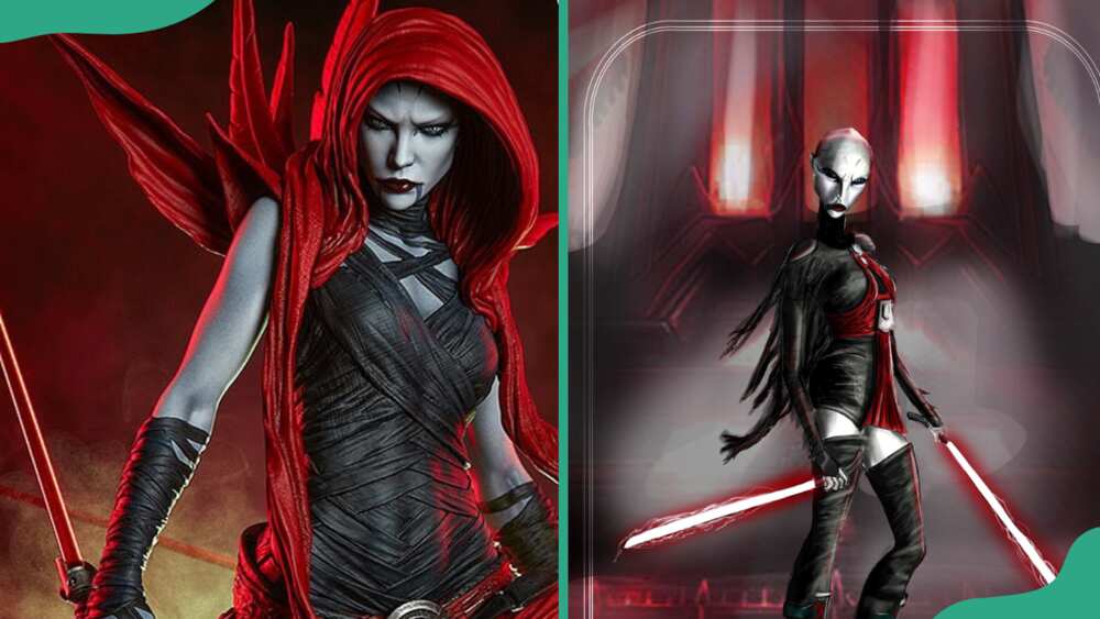 Female sith Assajj Ventress was a Dathomorian Force-sensitive born to a Nightsister who was once part of the Sith Order.