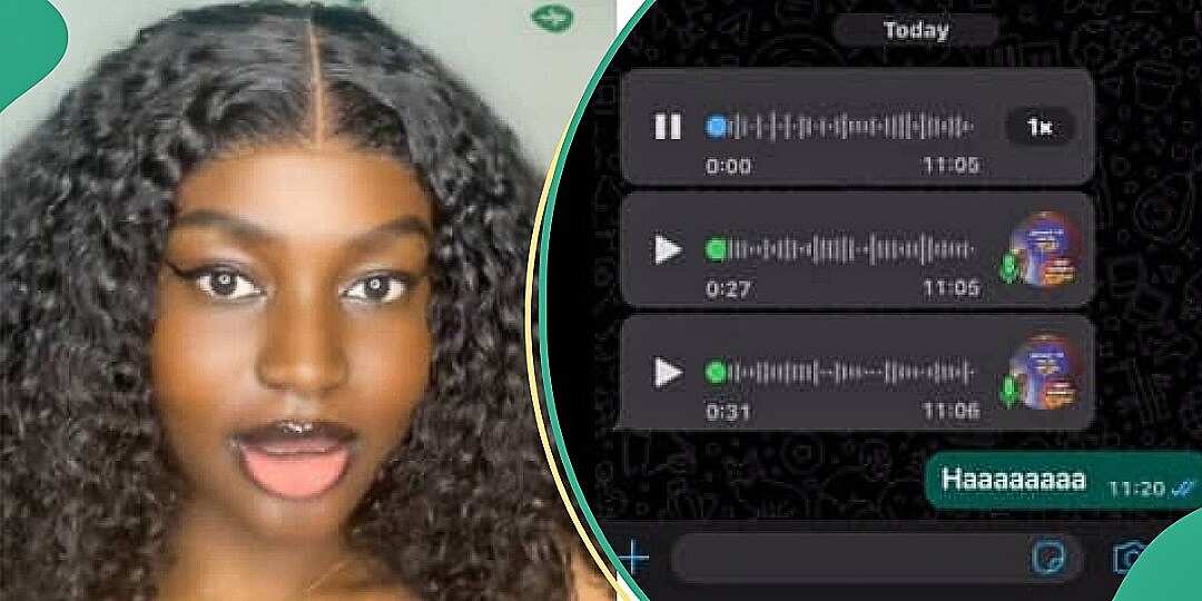 Listen to the heartbreaking voice note a lady received from her admirer's son