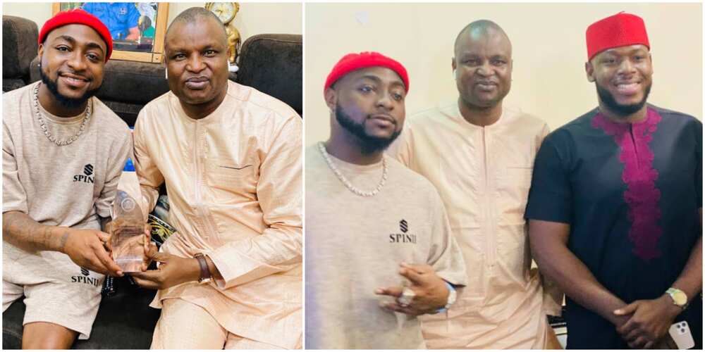 Singer Davido, BBNaija's Frodd hang out with DCP Abba Kyari.