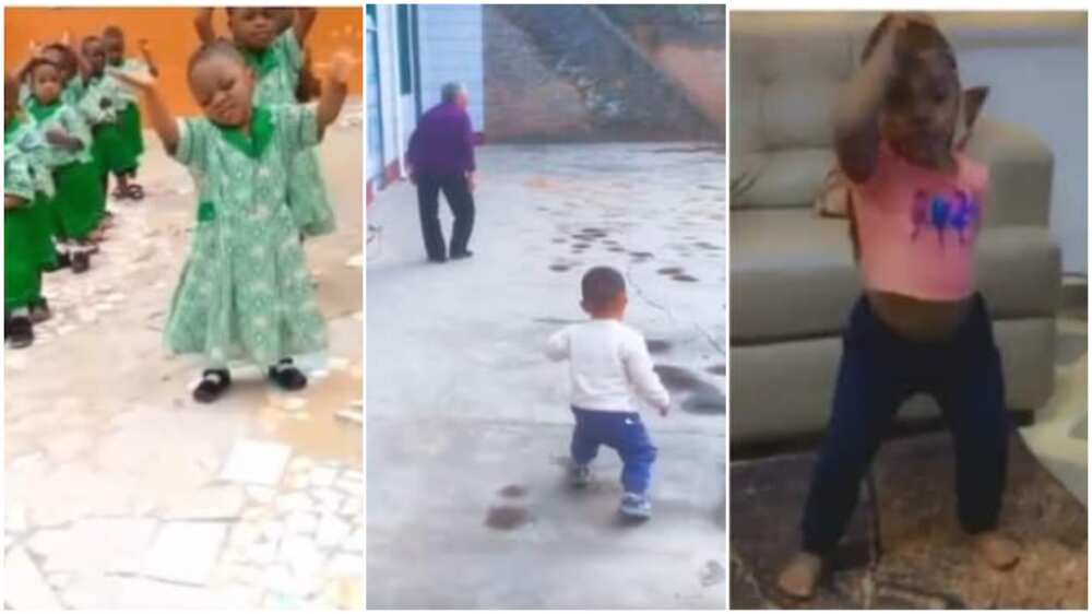 One of them copied his grandma's style of walking.