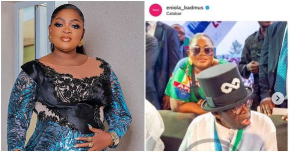 Photos of Eniola Badmus and Asiwaju Bola Ahmed Tinubu