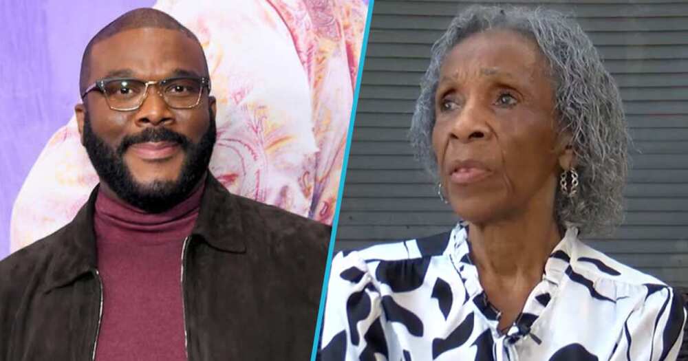 Photos of Tyler Perry (L) and Josephine Wright (R)