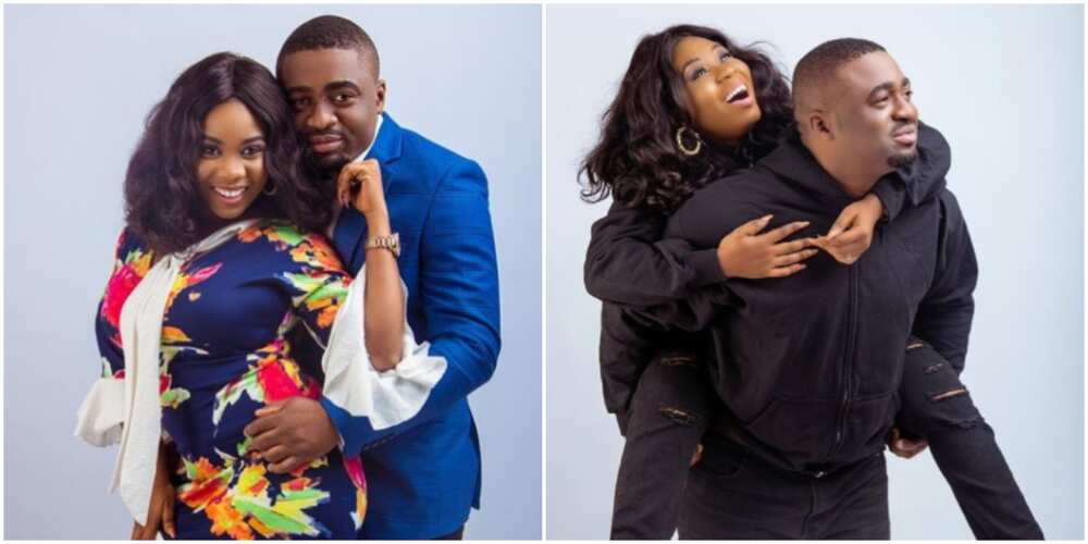 Wumi Toriola Rocks Matching Outfit With Hubby in Beautiful Photo as They Celebrate 3rd Wedding Anniversary