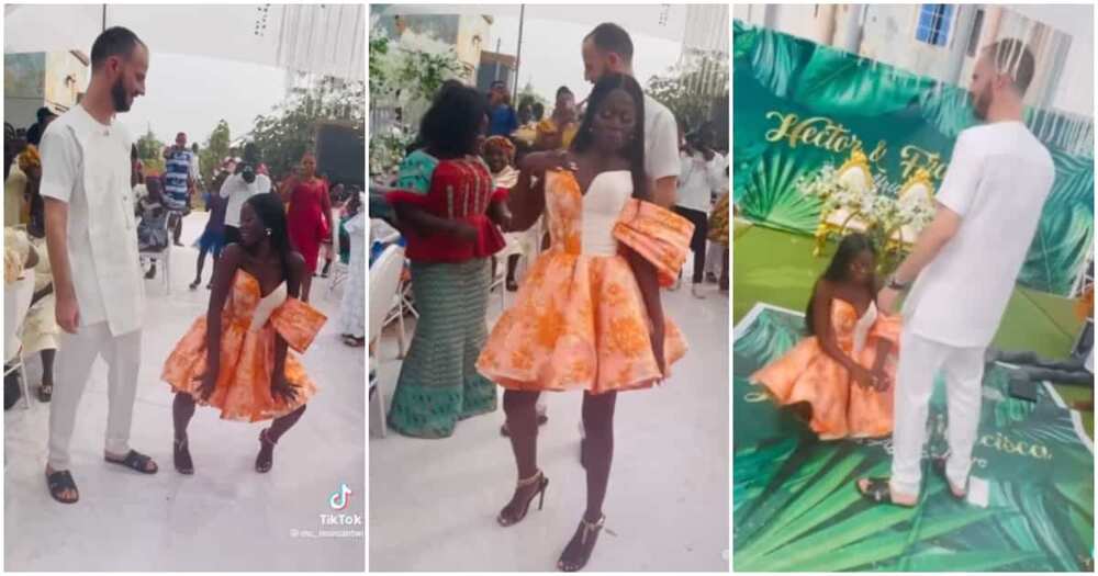 Bride in high heels amazes netizens with her dance moves at her wedding.