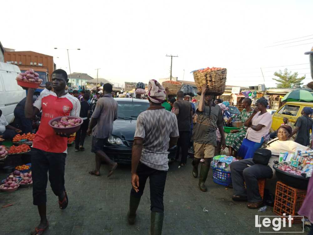 More traders sell perishable goods due to large supply amidst Easter celebration. Photo credit: Esther Odili