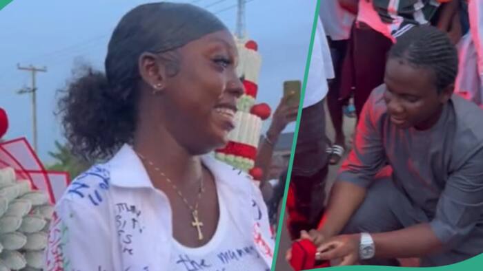 “Men who love still exist”: Nigerian lady gets bundles of cash and ring on her signing out day