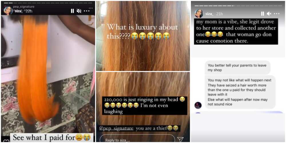 Nigerian Mum Seizes Hair from Instagram Vendor for not Delivering what Her Daughter Ordered