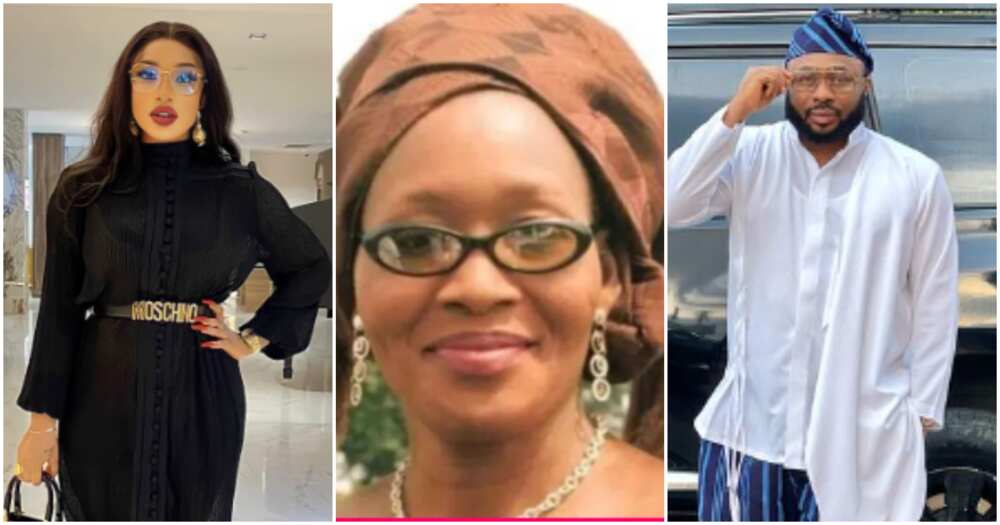 Politician, Tonto Dikeh, journalist Kemi Olunloyo, Tonto's ex Churchill Politician, Tonto Dikeh, journalist Kemi Olunloyo, Tonto's ex Churchill