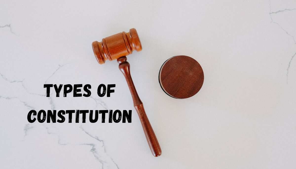 write an essay on the different types of constitutions