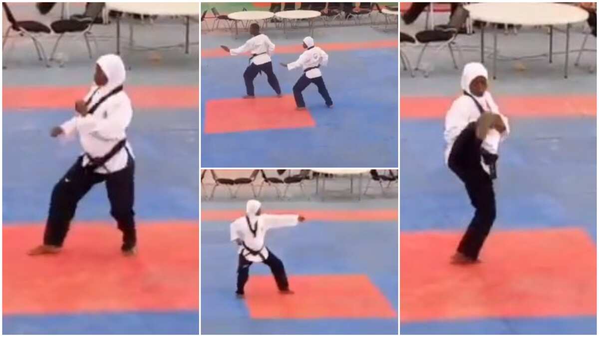 8-month-old pregnant Nigerian woman wins gold medal in taekwondo competition, her video causes frenzy