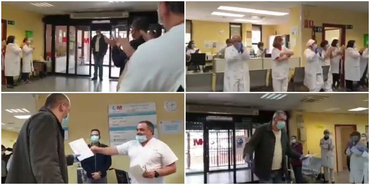 Doctors and nurses give standing ovation and cash gift to taxi driver who brings patients to hospital free