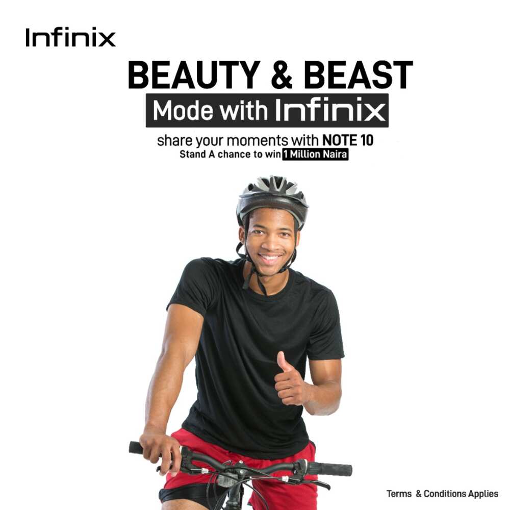 N1m up for Grabs in the Infinix Note 10 Pro Beauty and Beast Mode Challenge