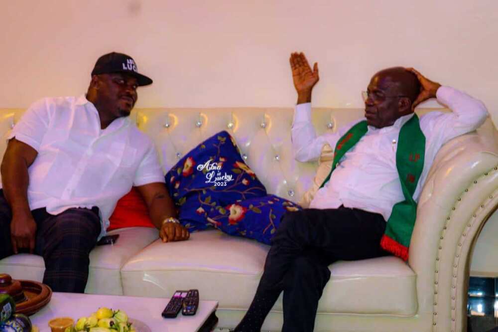 Alex otti visits Mayor Lucky