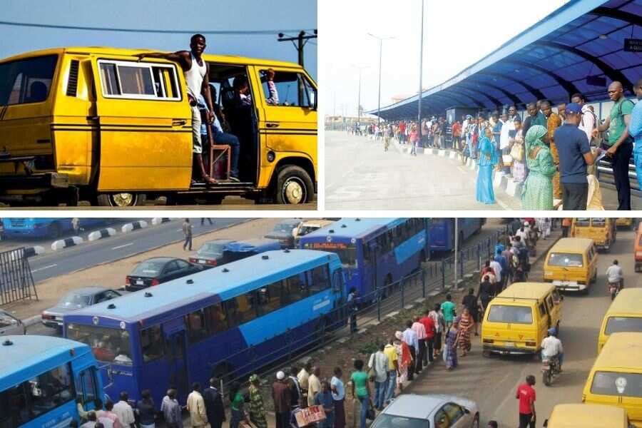 Various means of transport in Lagos