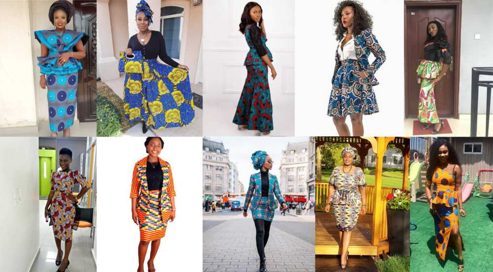 ankara skirt and blouse styles for an elderly woman