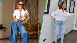 Iyabo Ojo, Temi Otedola, 4 other female celebs slay in jeans, show elegance