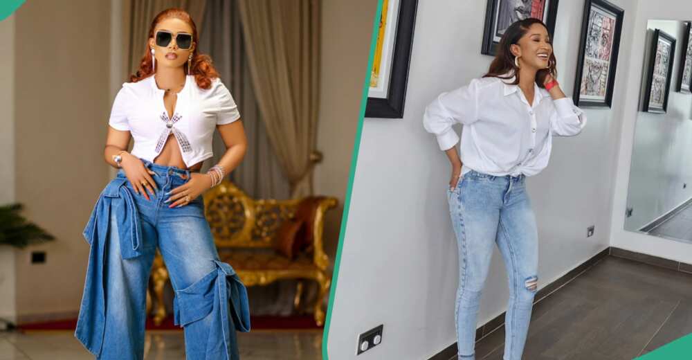 Iyabo Ojo, Adesua Etomi, other female celebs adorn jeans outfits