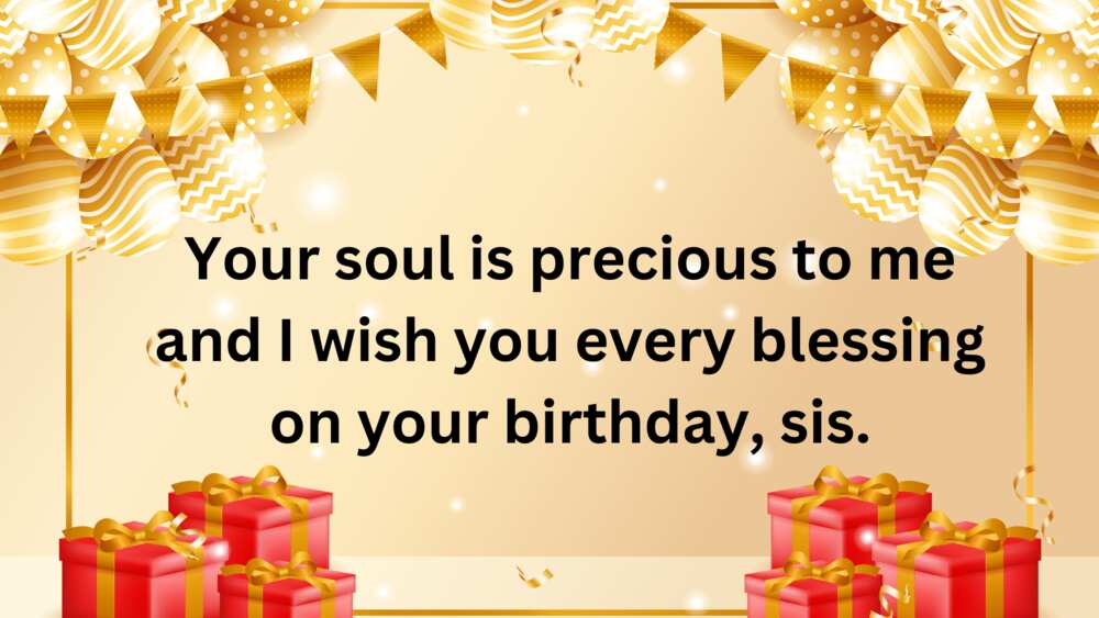 Blessing birthday wishes for your sister